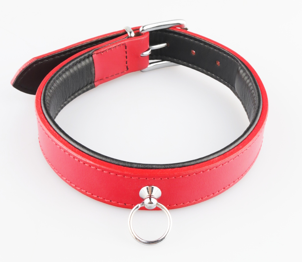 Halsband der O - rot in drei Größen