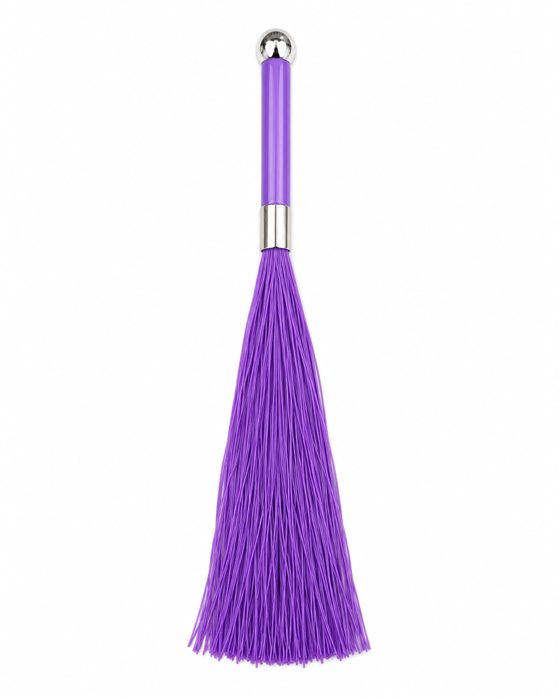 Silikonflogger mit schwerem Metallgriff in lila!