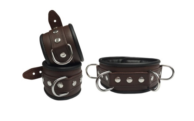 Leder Fesselset Braun