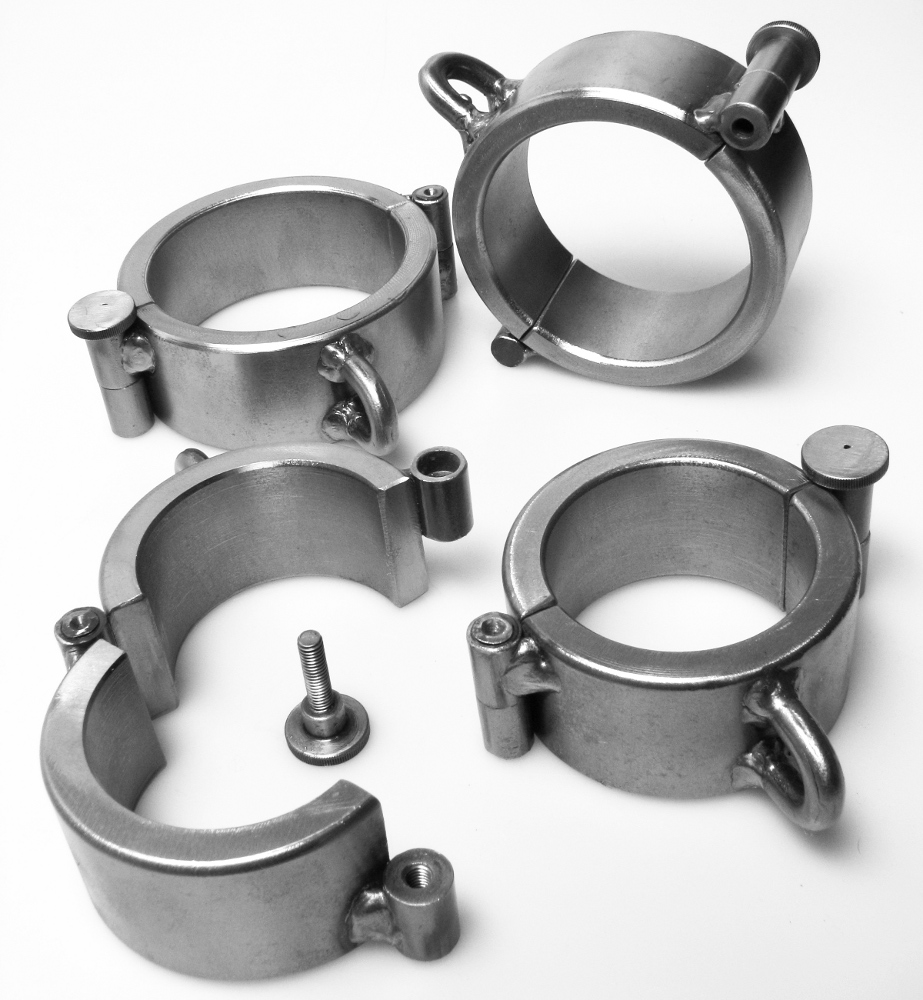 PRANGER METALL - Stahlset gedreht Hand+Fuss mit Raendelverschluss