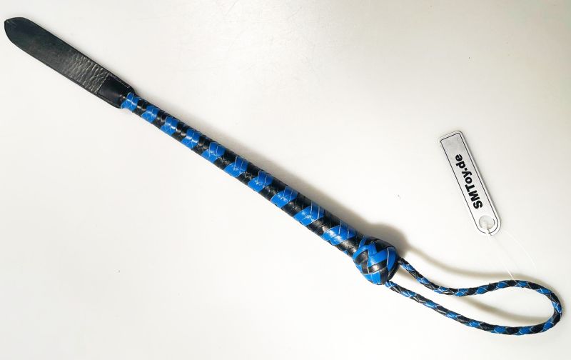 Kurzer Kantschu - Hochwertige Lederpeitsche mit Klatsche