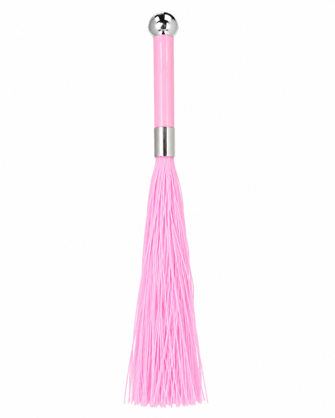 Silikonflogger mit schwerem Metallgriff in rosa!