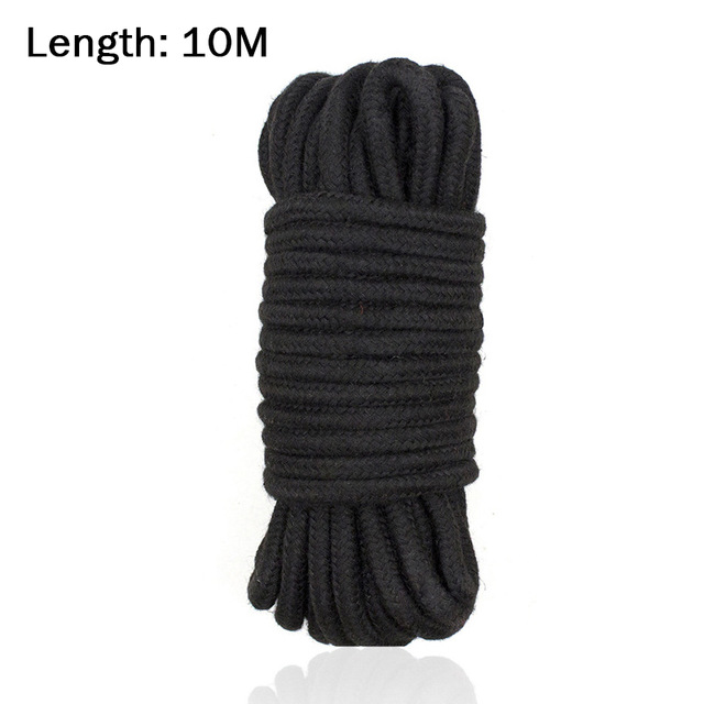 Baumwollseil 8mm 10 Meter in schwarz!